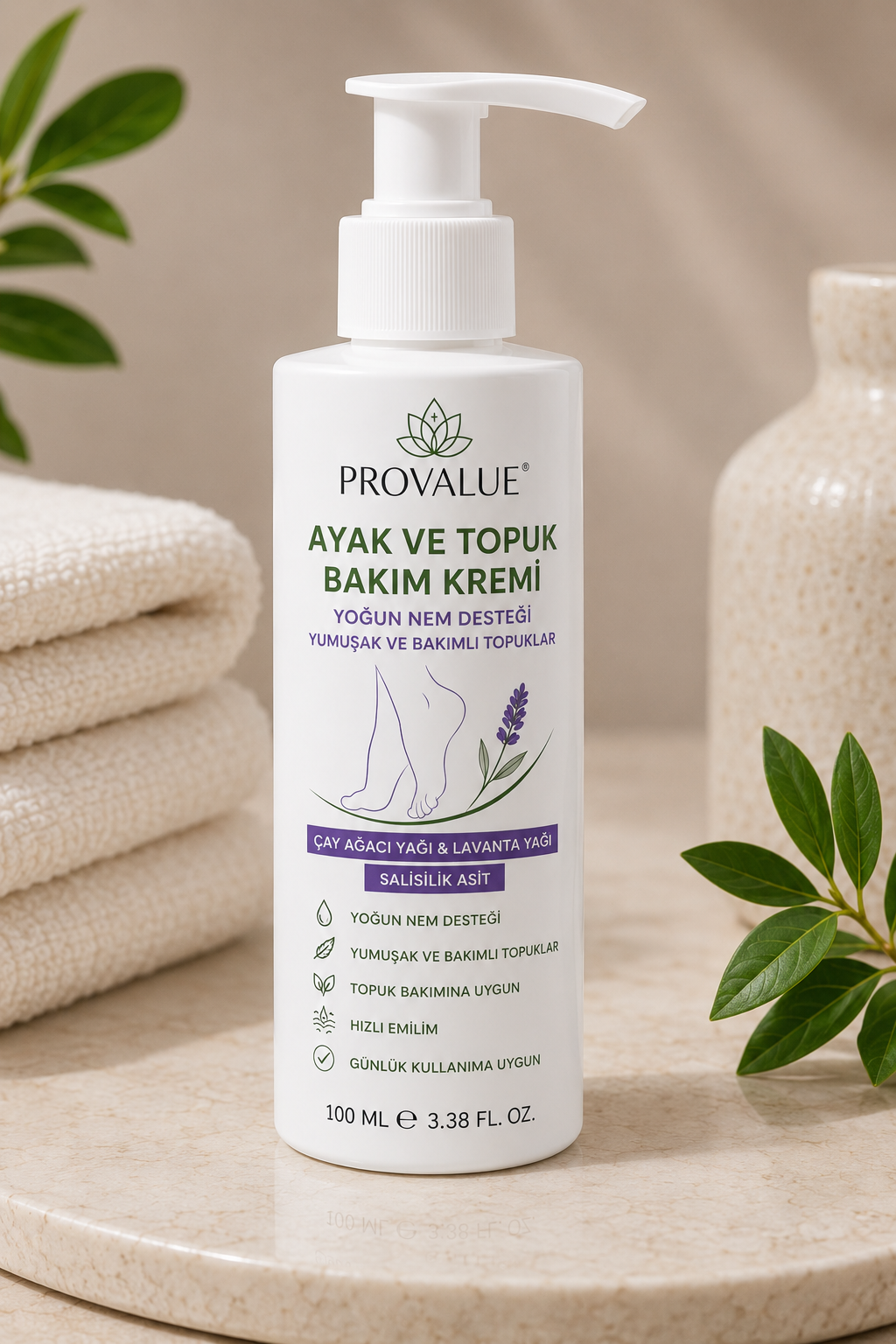 Ayak ve topuk bakım kremi