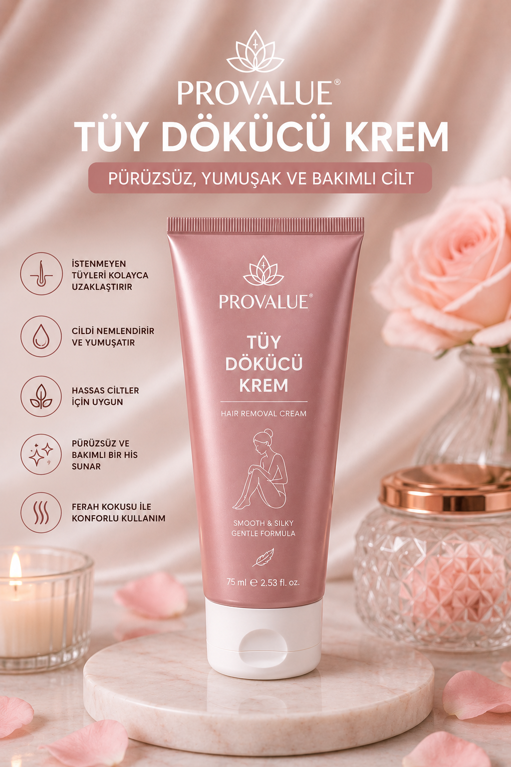 Tüy dökücü krem